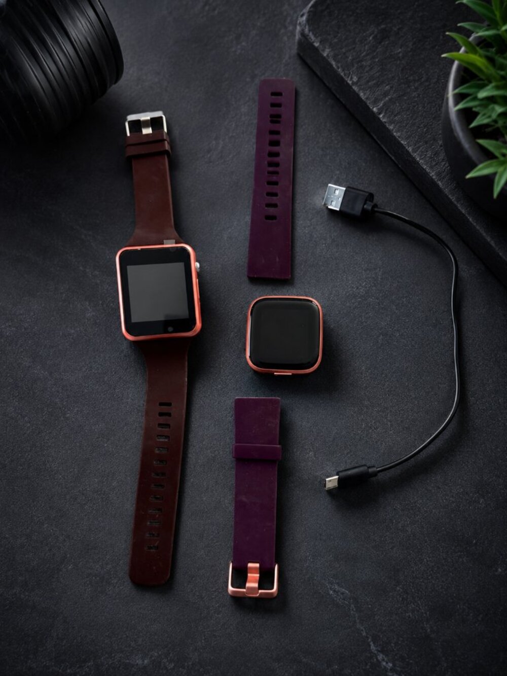 Smartwatch and Fitbit Set (Purple)